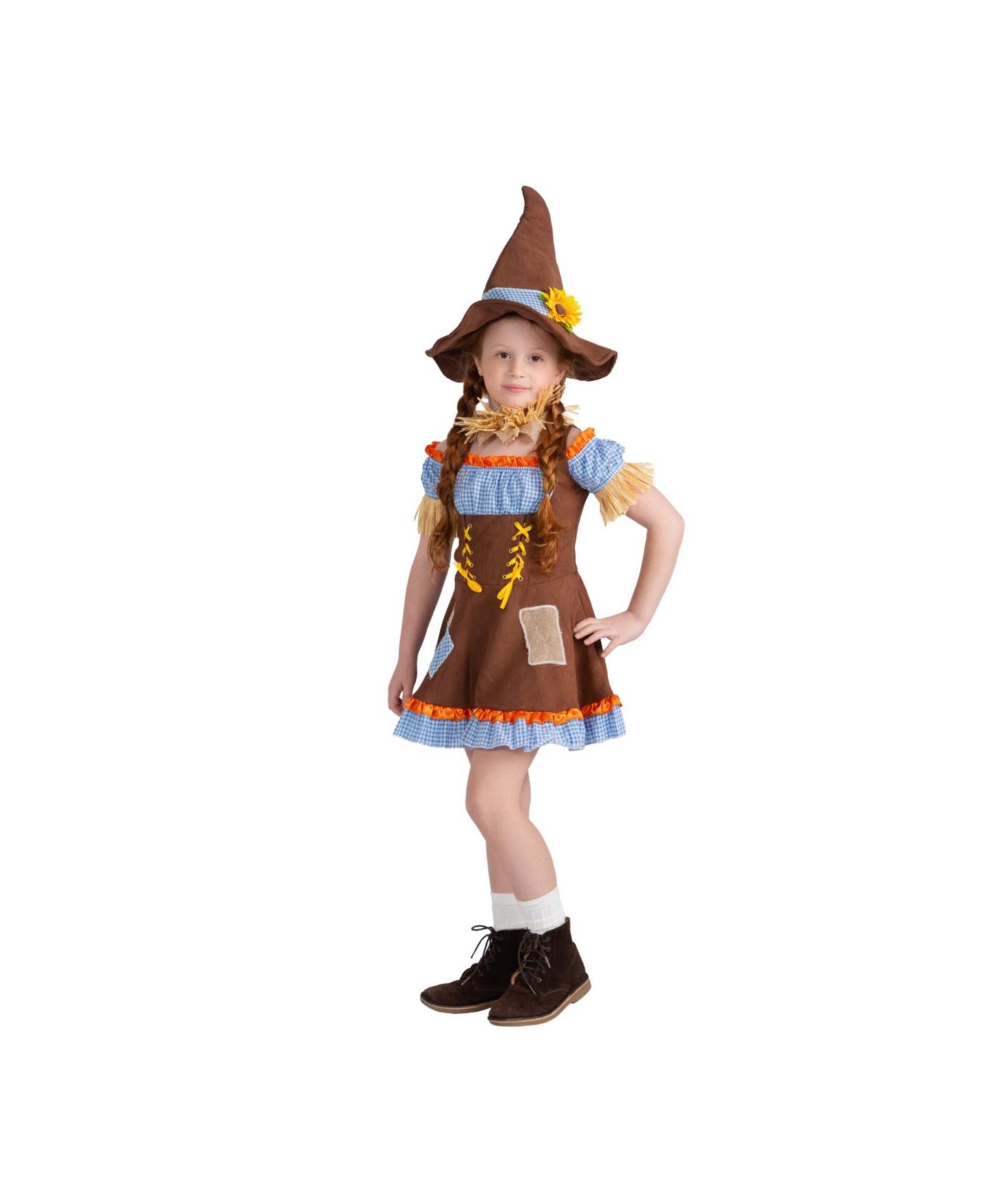 Детское платье Dress Up America Scarecrow Dress Costume - Girls — фото 1