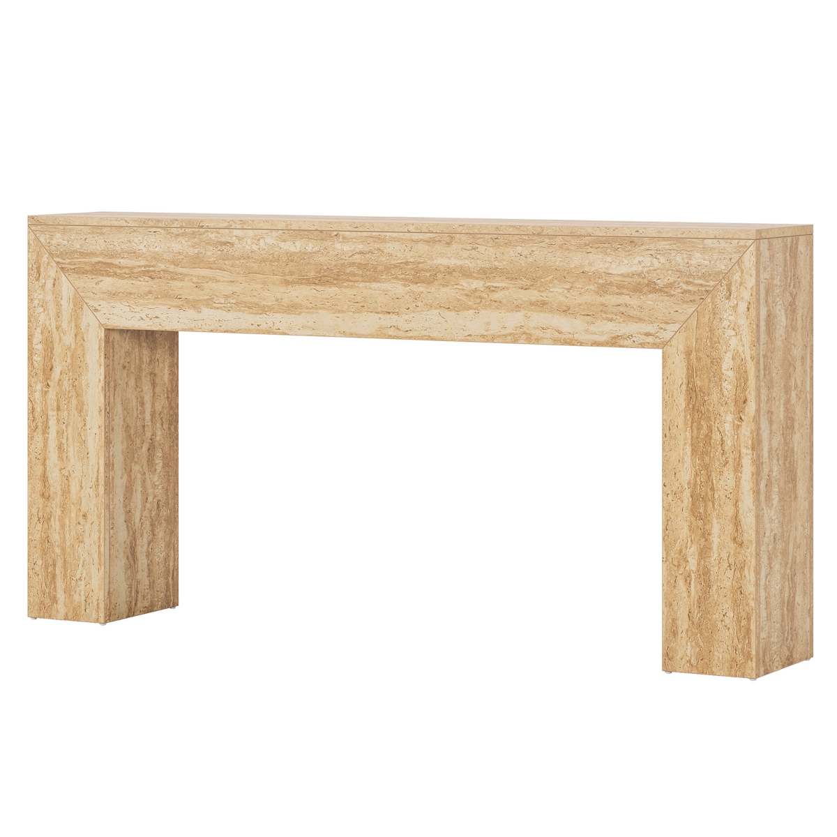 Tribesigns 63" Modern Entryway Table, Narrow Long Sofa Console, Wooden Rectangular Accent Table Behind Couch