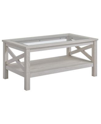 Table with Wood Frame for Living Room