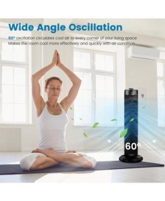 Fantask 35W 28 Inch Quiet Bladeless Oscillating Tower Fan