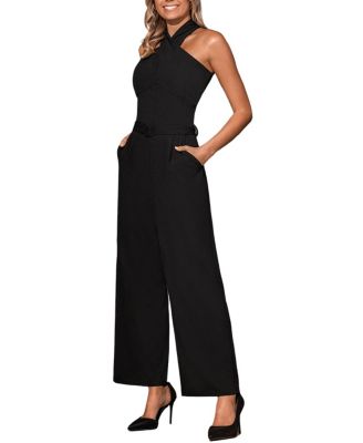 Black crossover jumpsuit online