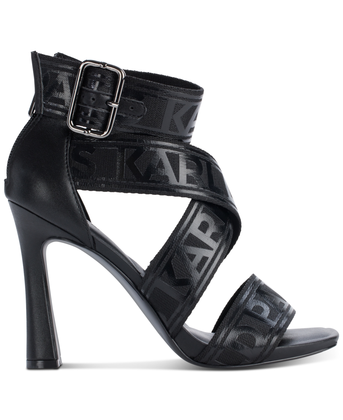 Shop Karl Lagerfeld Women's Careliz Strappy Sandals In Soft White