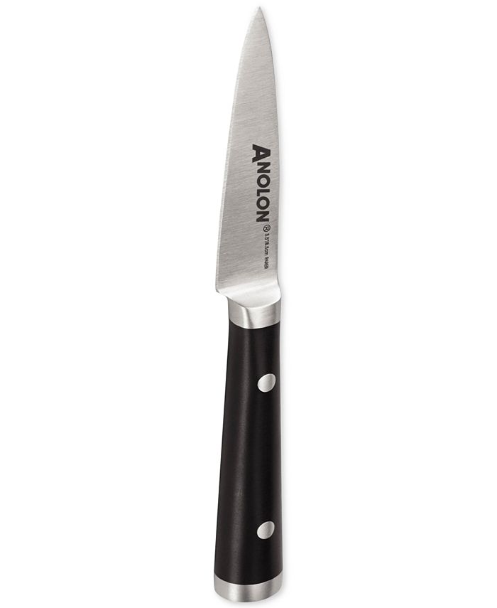 Anolon 3.5" Japanese Stainless Steel Paring Knife with Sheath Macy's
