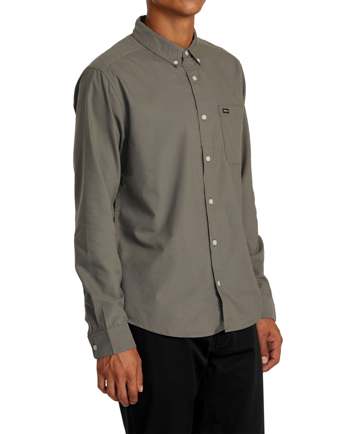 Rvca Men's That'll Do Stretch Long Sleeve Woven Shirt