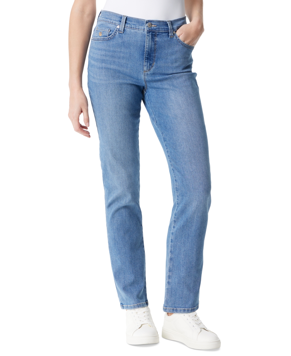 Gloria Vanderbilt Women's Amanda Classic Straight Jeans, In Regular, Short & Long In Blue