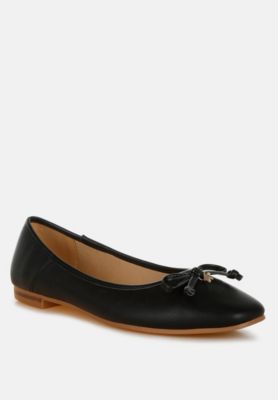 Womens Enchanted Faux Leather Casual Ballerinas