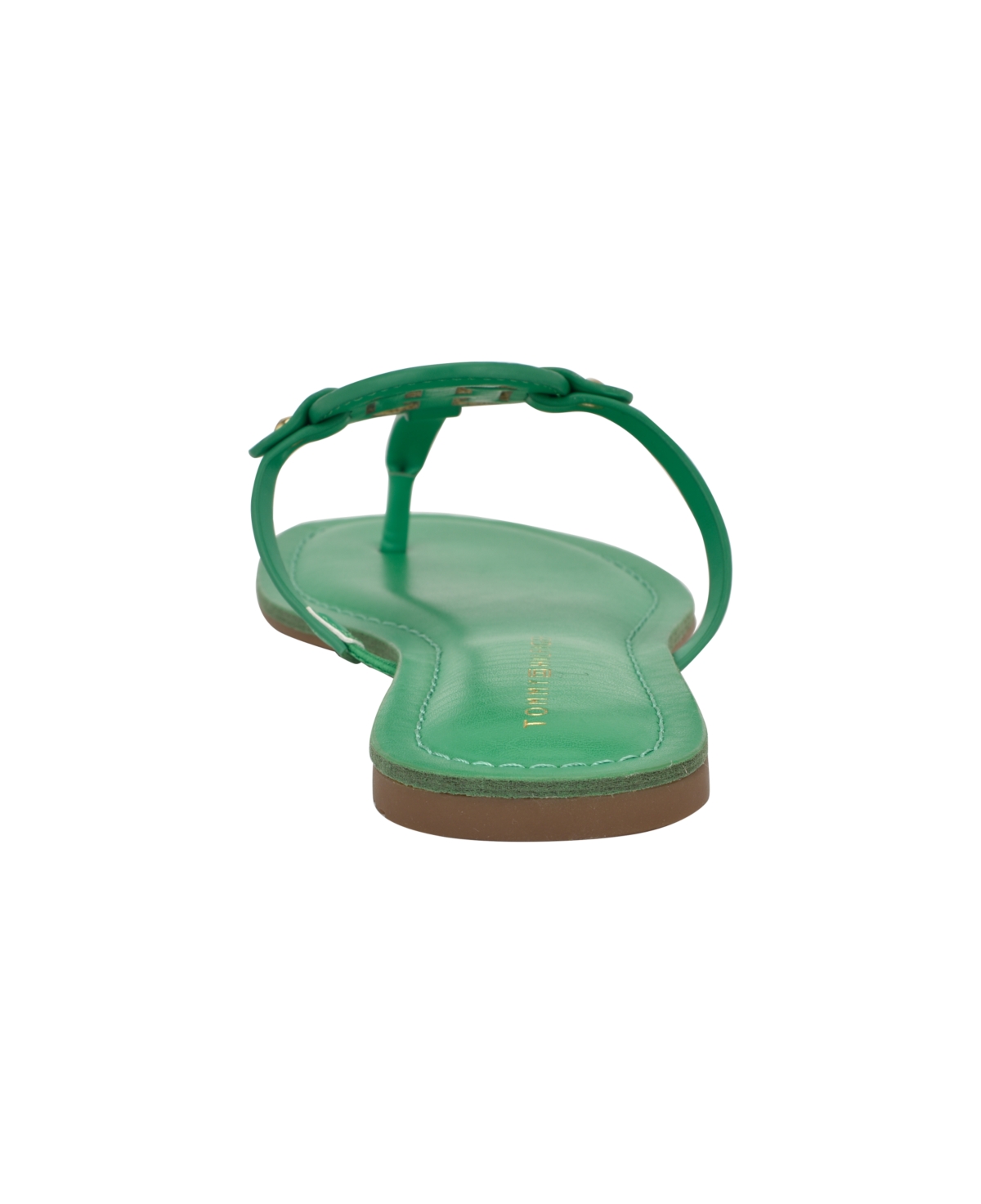 Tommy Hilfiger Women's Litzy Logo T-strap Flat Sandals In Green
