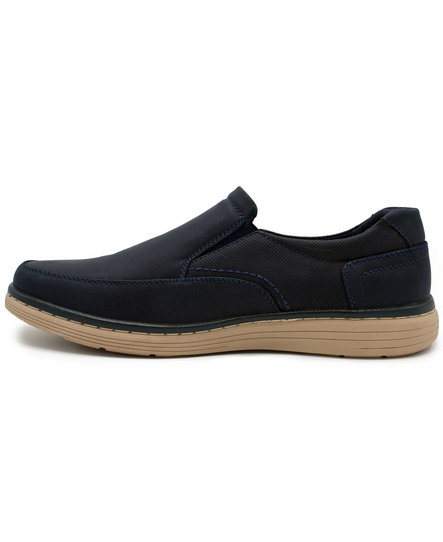 Мужские туфли Aston Marc Galt Casual Slip-On, цвет: Тёмно-синий — фото 3