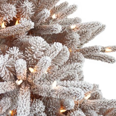 7.5-ft. Snowy Bennington Fir Tree with 500 Clear Lights & Stand