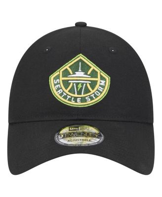 Men's and Women's Black Seattle Storm Core Logo 9TWENTY Adjustable Hat