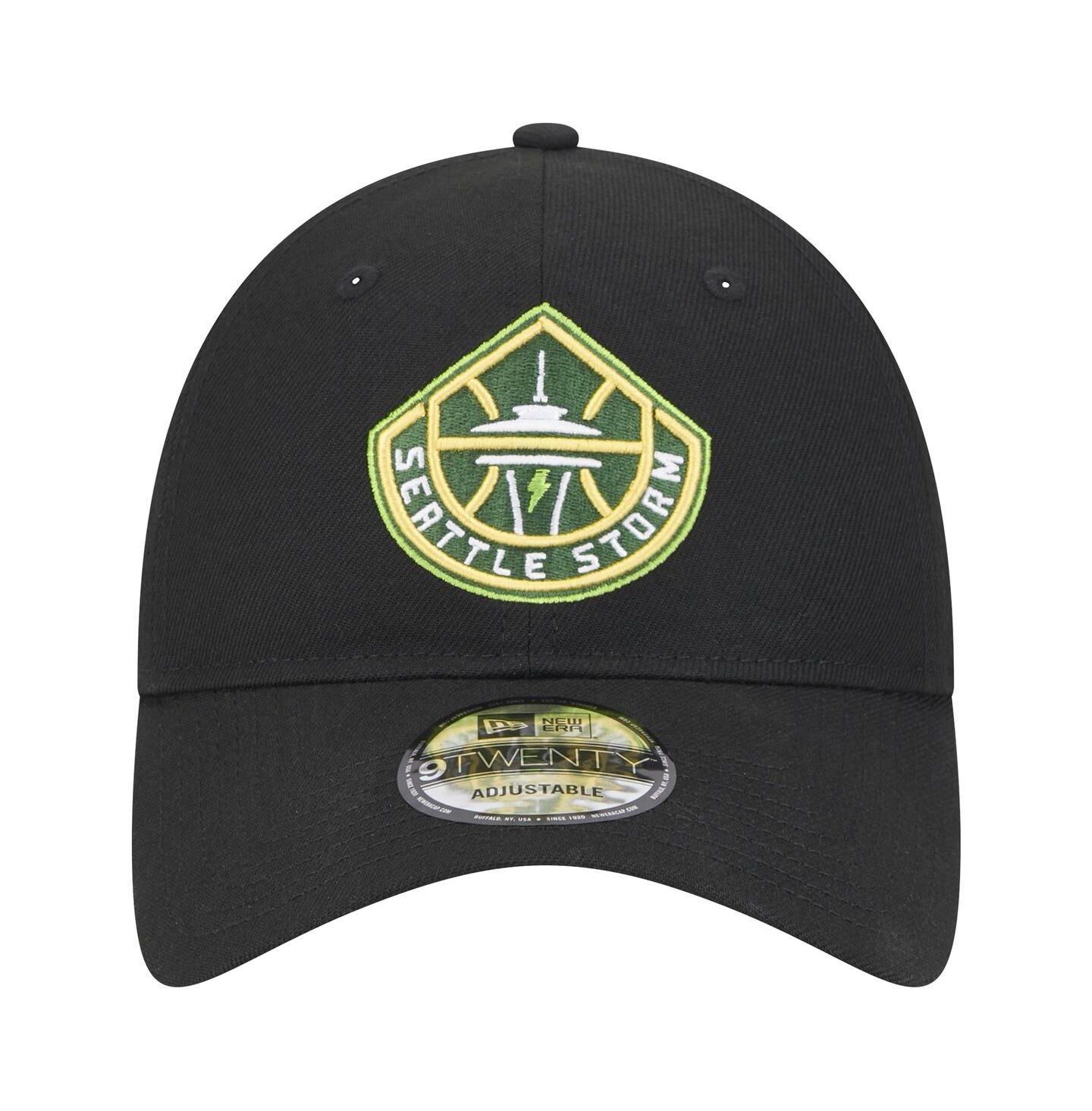 Кепка New Era Black Seattle Storm Core Logo 9TWENTY Adjustable Hat — фото 3