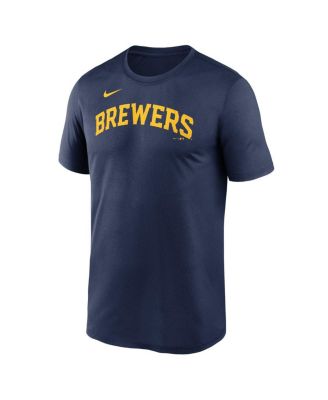 Men's Navy Milwaukee Brewers Fuse Legend T-Shirt