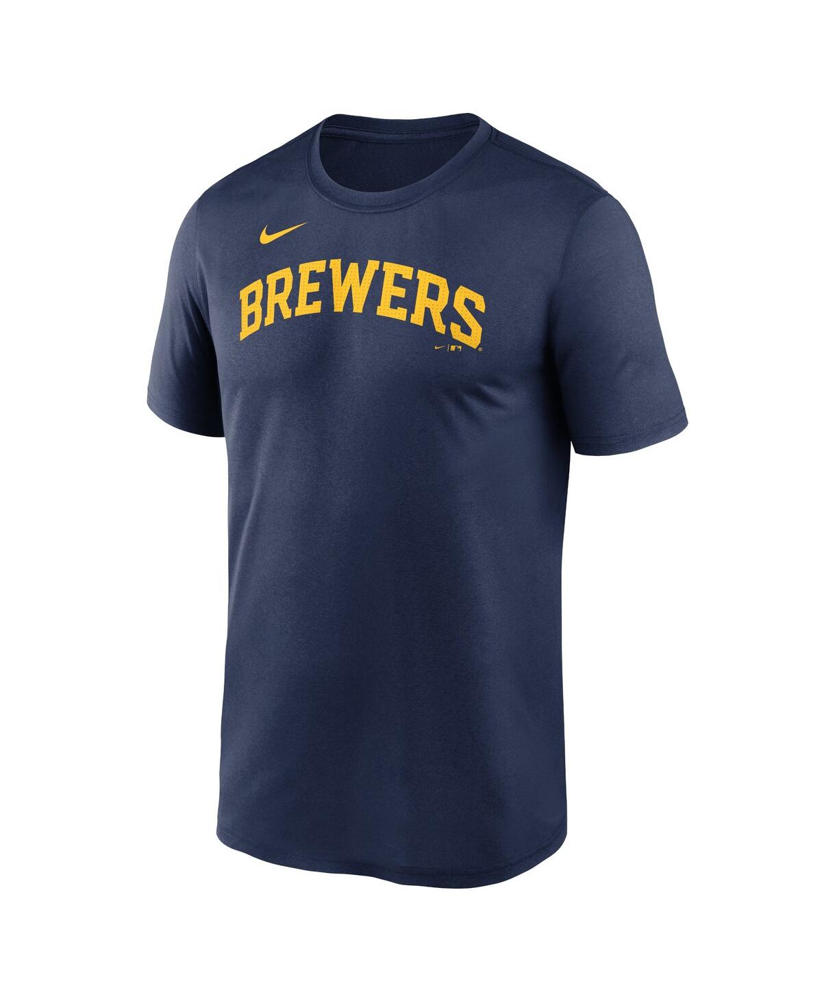 Nike Men's Navy Milwaukee Brewers Fuse Legend T-Shirt