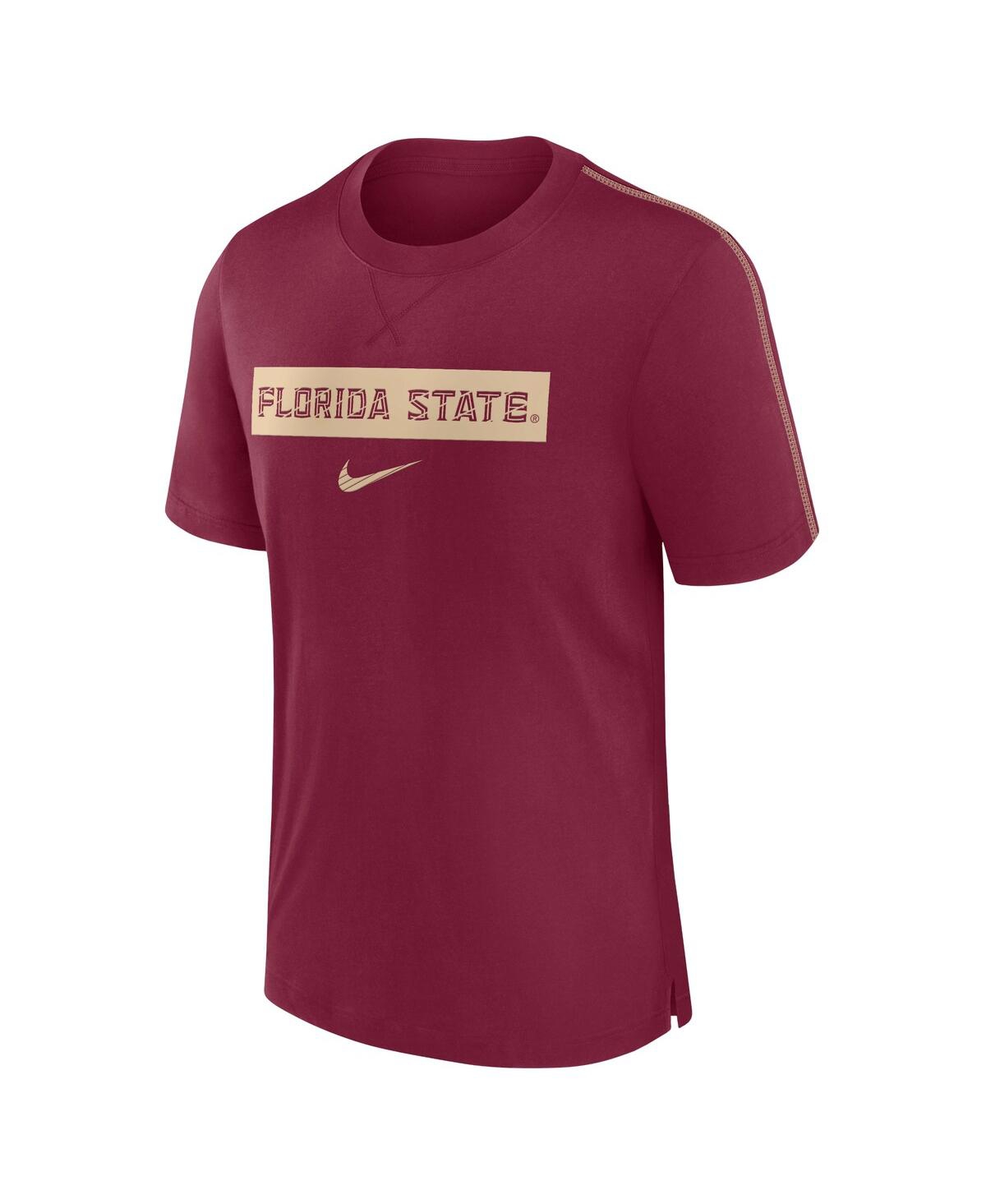 Nike Men's Garnet Florida State Seminoles 2024/25 Sideline Player Performance Tri-blend T-shirt In Garnet,gold