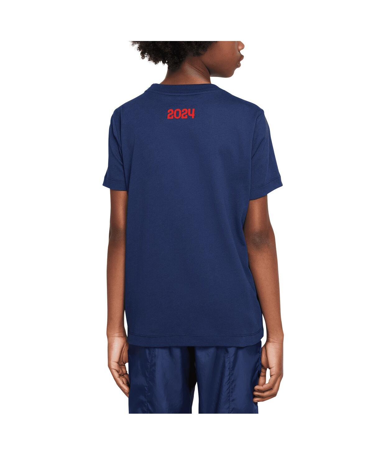 Nike Big Boys and GirlsParis Saint-Germain Eiffel T-Shirt - Navy
