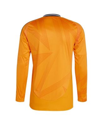 Adidas Men's Orange Real Madrid 2024/25 Away Replica Long Sleeve