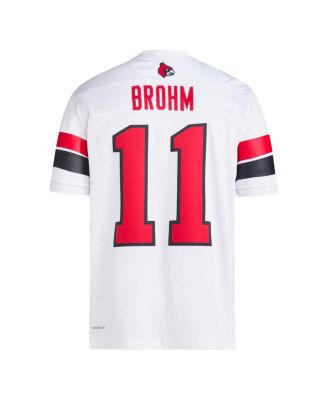 Men's Jeff Brohm White Louisville Cardinals Football Icon Premier Jersey