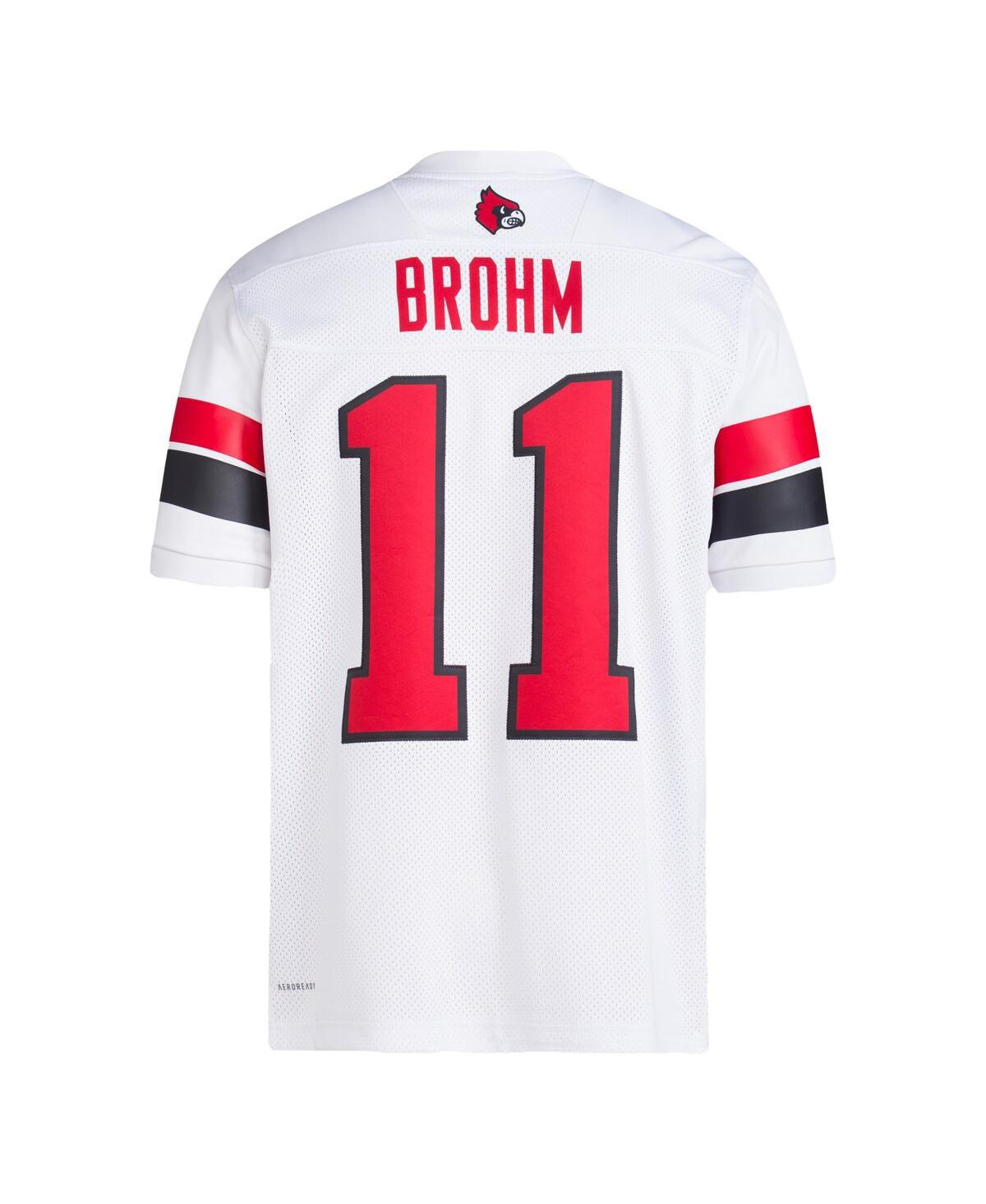 Adidas Men's Jeff BrohmLouisville Cardinals Football Icon Premier Jersey - White