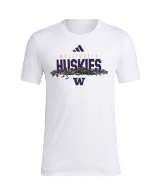 Men's White Washington Huskies Baseball Sunflower Seeds T-Shirt