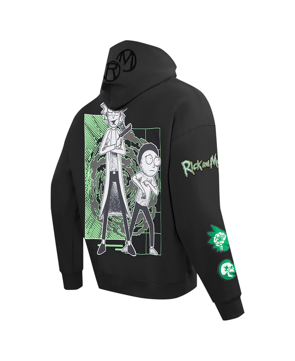 Freeze Max Men'sRick And Morty '90s Rave Rickvival Pullover Hoodie - Black