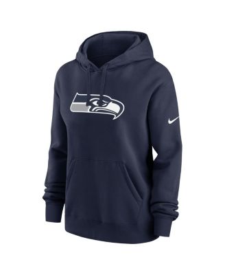 Women's College Navy Seattle Seahawks Club Fleece Pullover Hoodie
