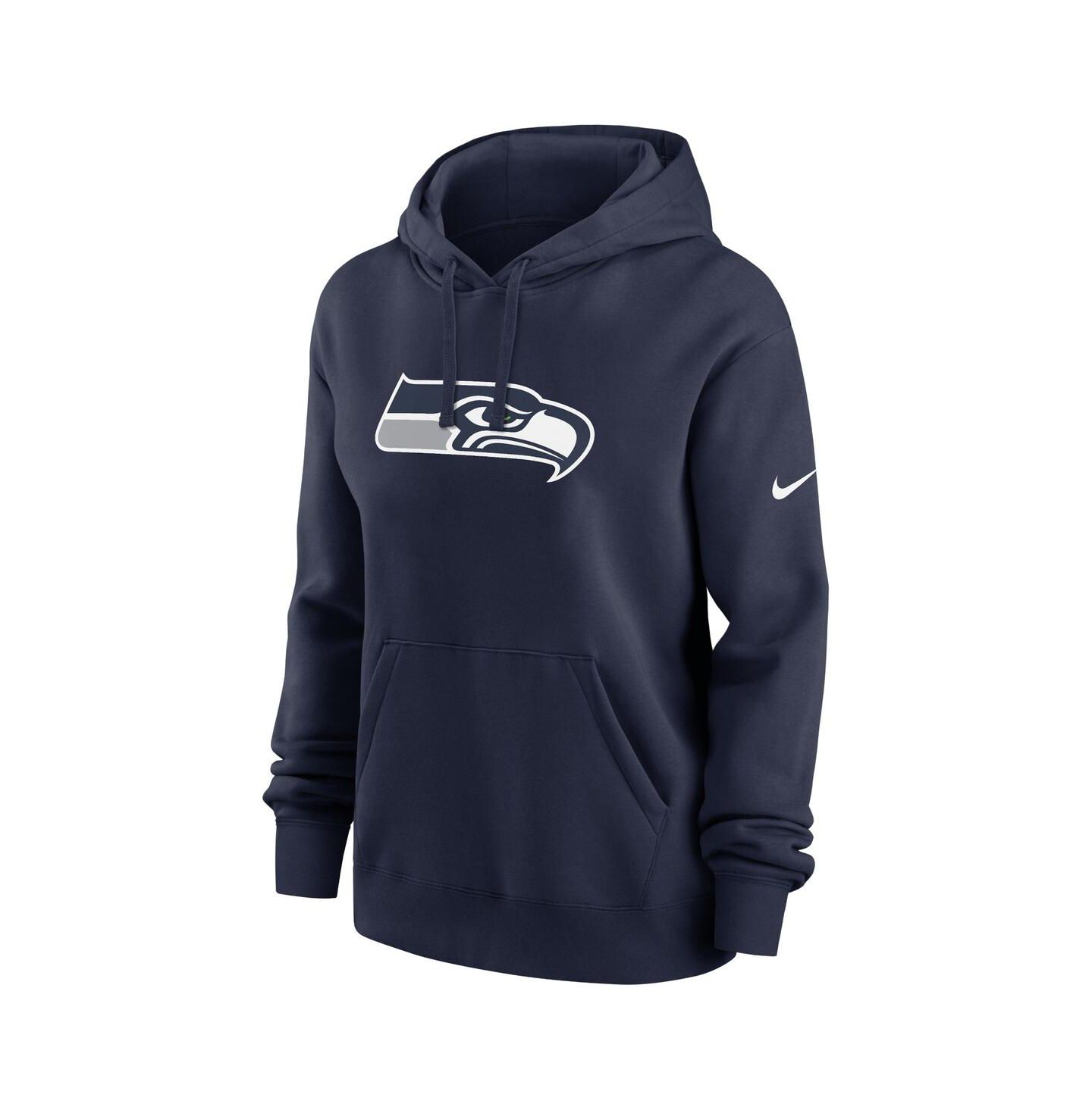 Женское худи Nike College Navy Seattle Seahawks Club Fleece Pullover — фото 3