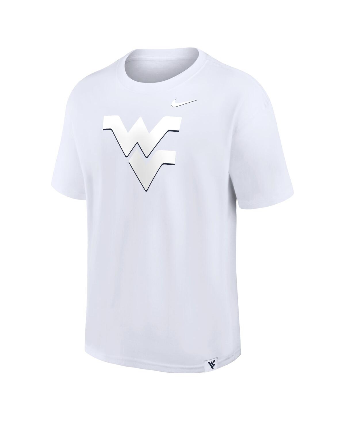 Nike Men'sWest Virginia Mountaineers 2-Hit Statement Max90 T-Shirt - White