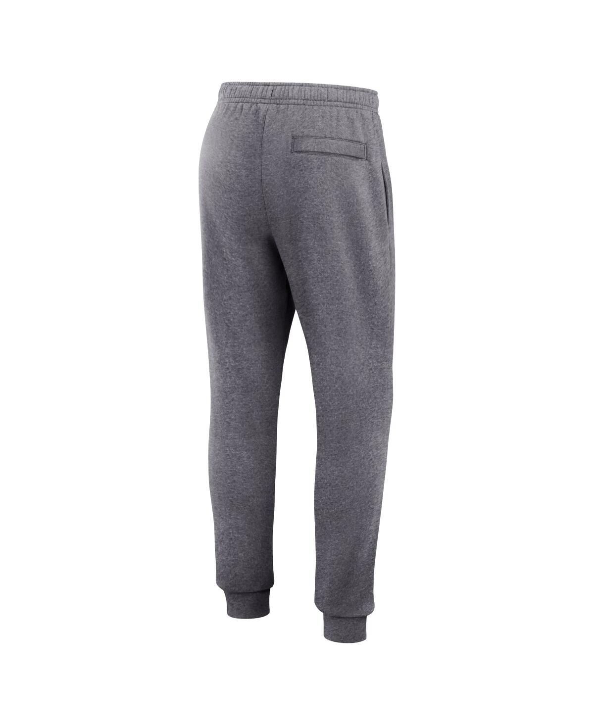 Jordan Men's Heather Gray Michigan Wolverines Primetime Club Fleece Jogger Pants In Heather Gray