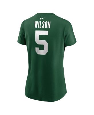 Women's Garrett Wilson Legacy Green New York Jets Name Number T-Shirt
