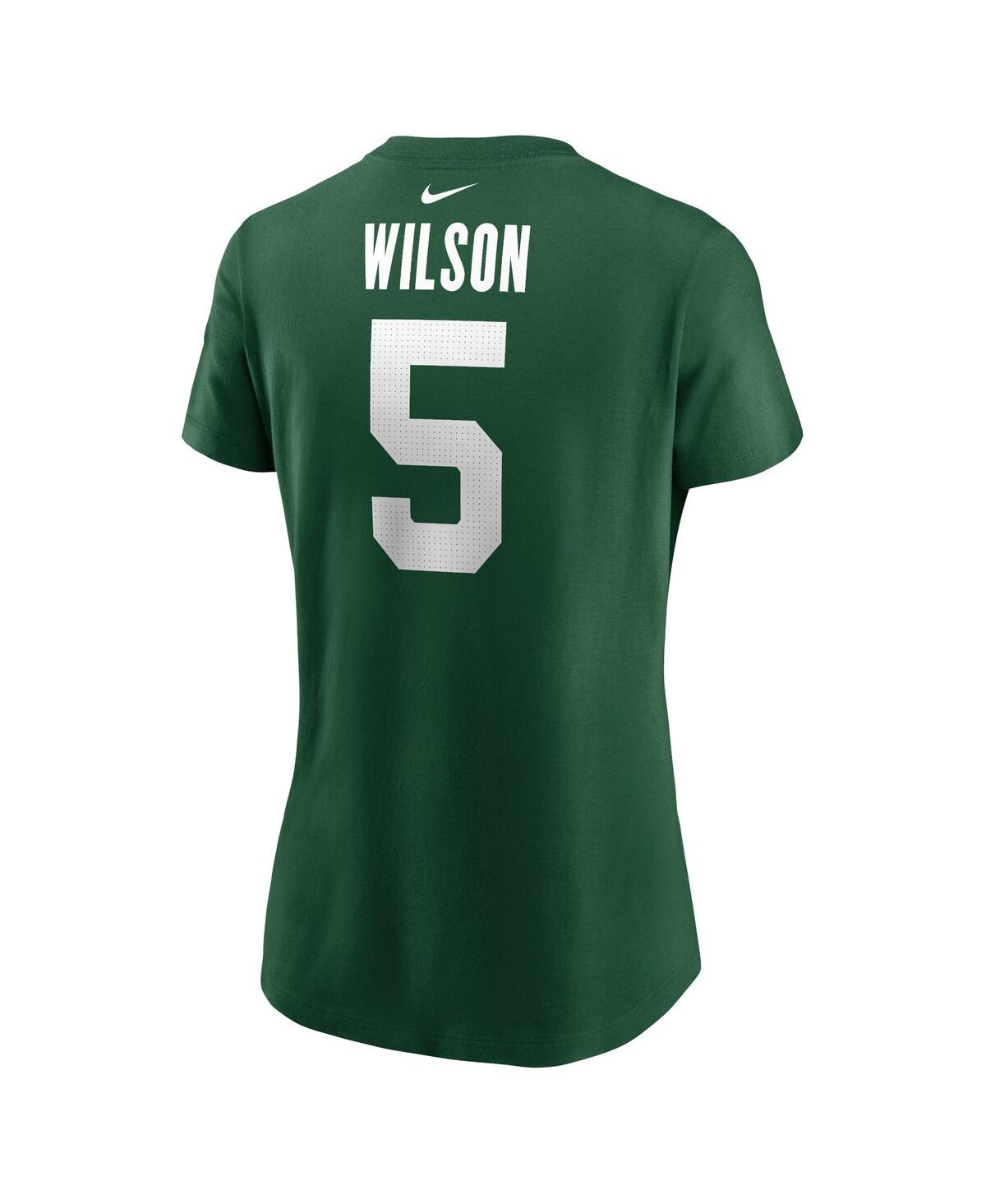 Nike Women's Garrett Wilson Legacy Green New York Jets Name Number T-shirt In Green