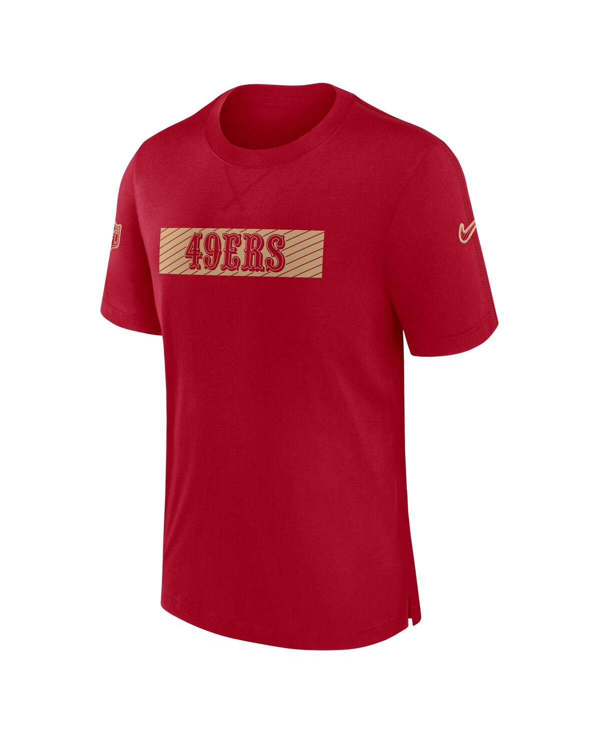 Nike Men'sSan Francisco 49ers Sideline Player Performance T-Shirt - Scarlet