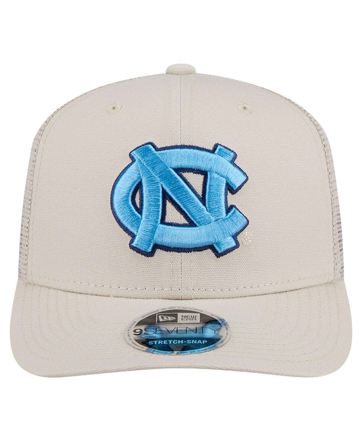 New Era Men'sNorth Carolina Tar Heels Canvas 9SEVENTY Stretch-Snap Hat - Natural