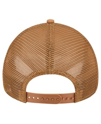 Men's Brown New York Giants Color Pack A-Frame Trucker 9FORTY Adjustable Hat