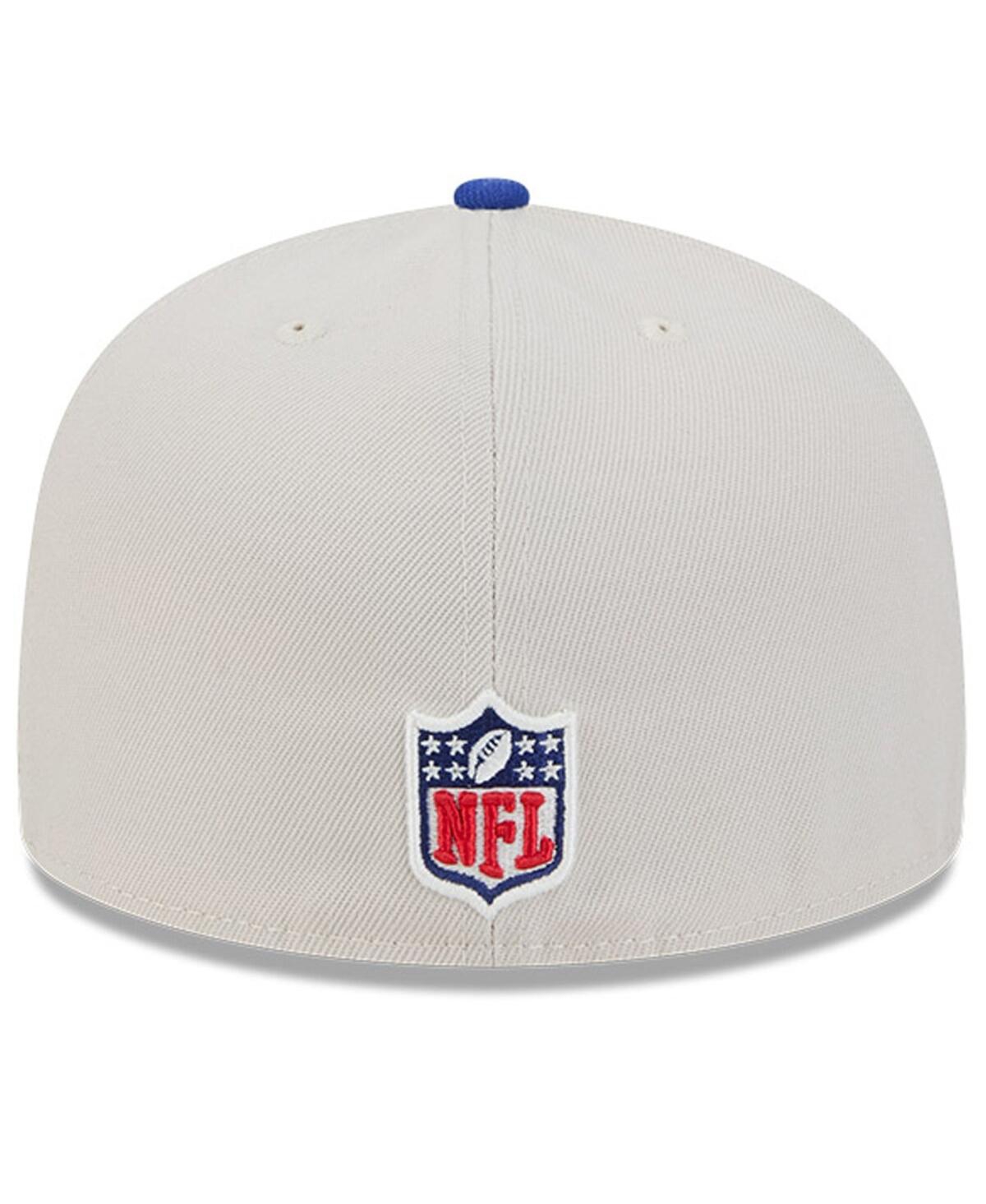 New Era Men'sRoyal Buffalo Bills 2024 Sideline Historic 59FIFTY Fitted Hat - Stone, Royal