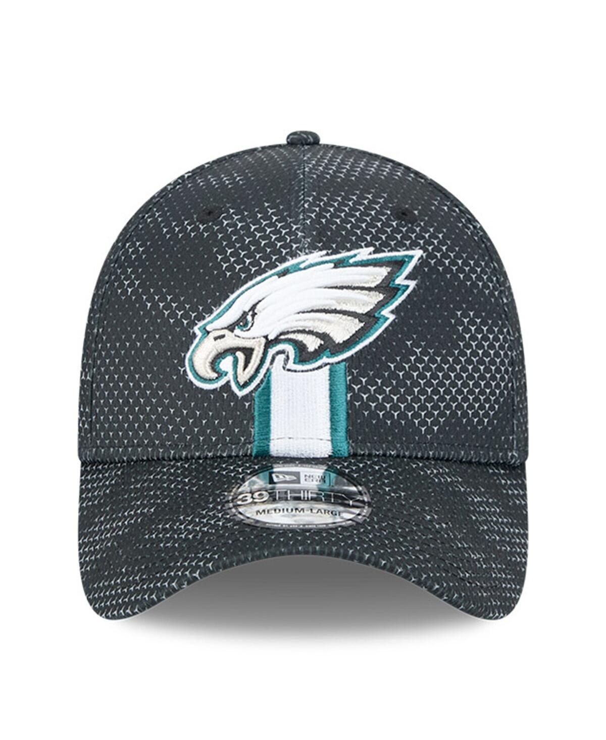 New Era Men'sPhiladelphia Eagles 2024 Sideline 39THIRTY Flex Hat - Black