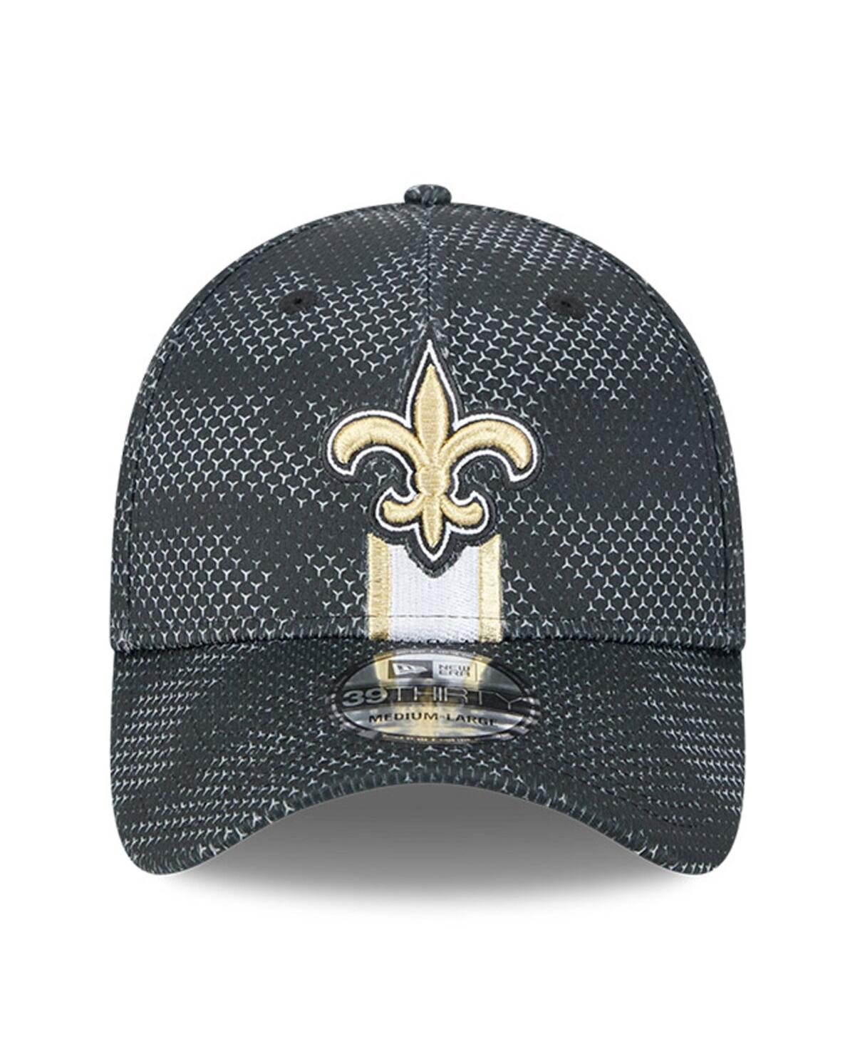 New Era Men'sNew Orleans Saints 2024 Sideline 39THIRTY Flex Hat - Black