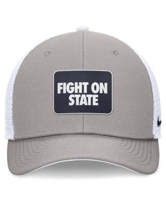 Men's Gray/White Penn State Nittany Lions Local Trucker Adjustable Hat