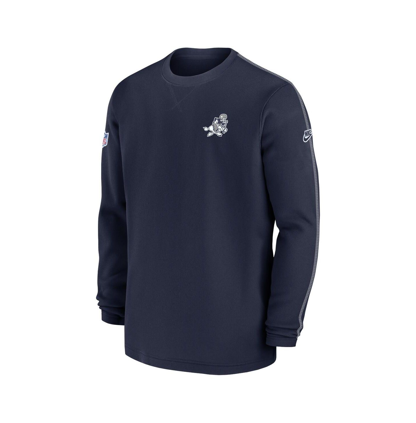 Мужской свитшот Nike Dallas Cowboys 2024 Sideline Coach Vintage, Navy — фото 3