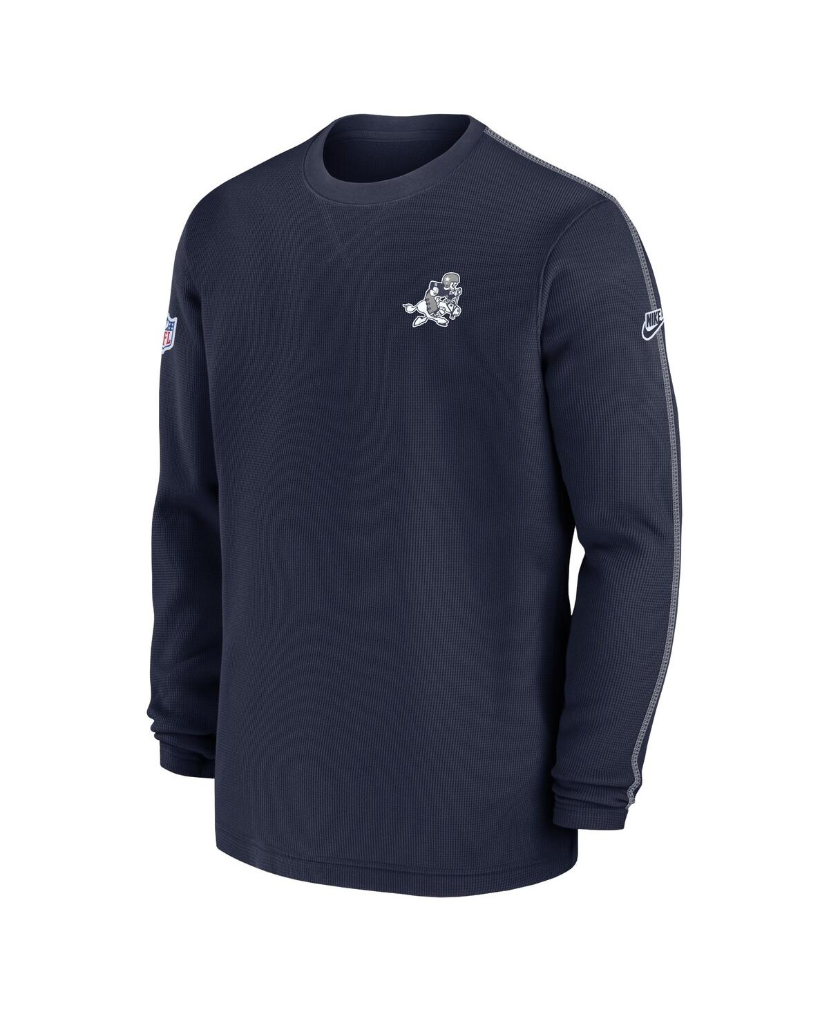 Nike Men'sDallas Cowboys 2024 Sideline Coach Vintage Pullover Sweatshirt - Navy, Gray