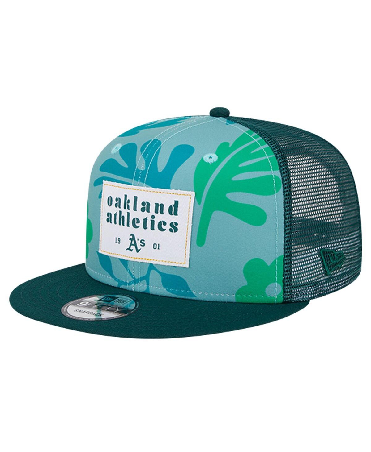 Men's Green Oakland Athletics Bikini Bottom Trucker 9FIFTY Snapback Hat - Green