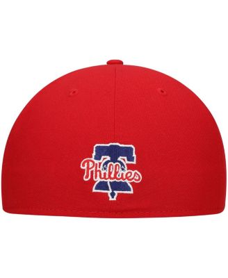 Men's Red Philadelphia Phillies Shadow Logo 59FIFTY Fitted Hat