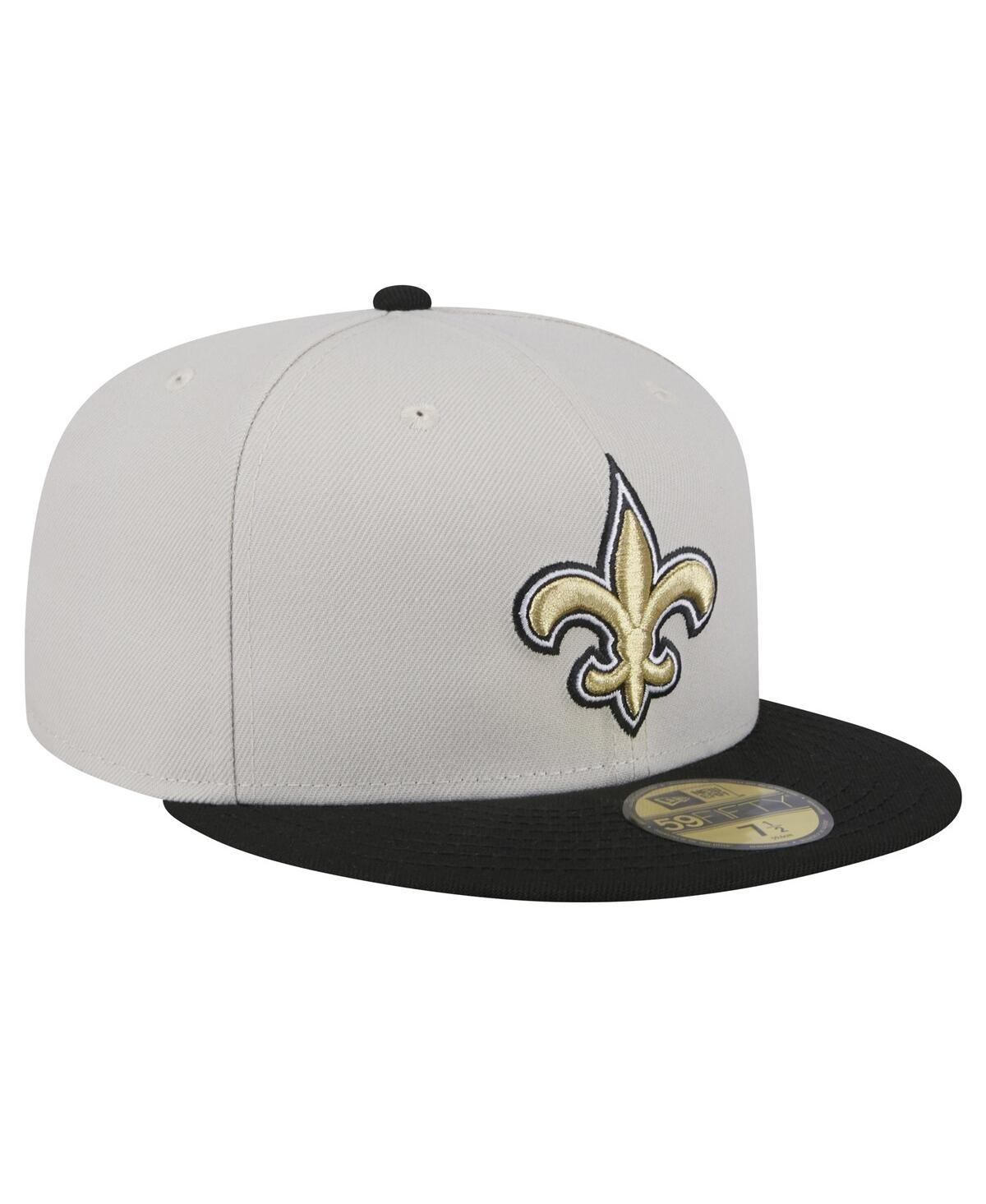 New Era Men's New Orleans Saints Stoney 59FIFTY Fitted Hat - Black