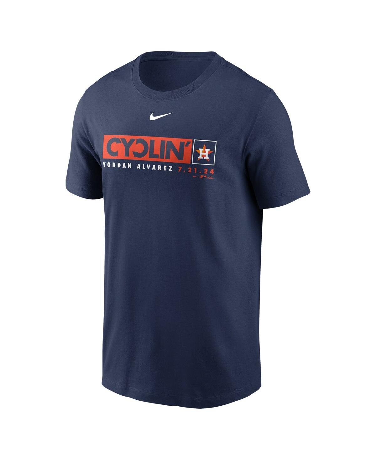 Nike Men's Yordan AlvarezHouston Astros Hit For The Cycle T-Shirt - Navy