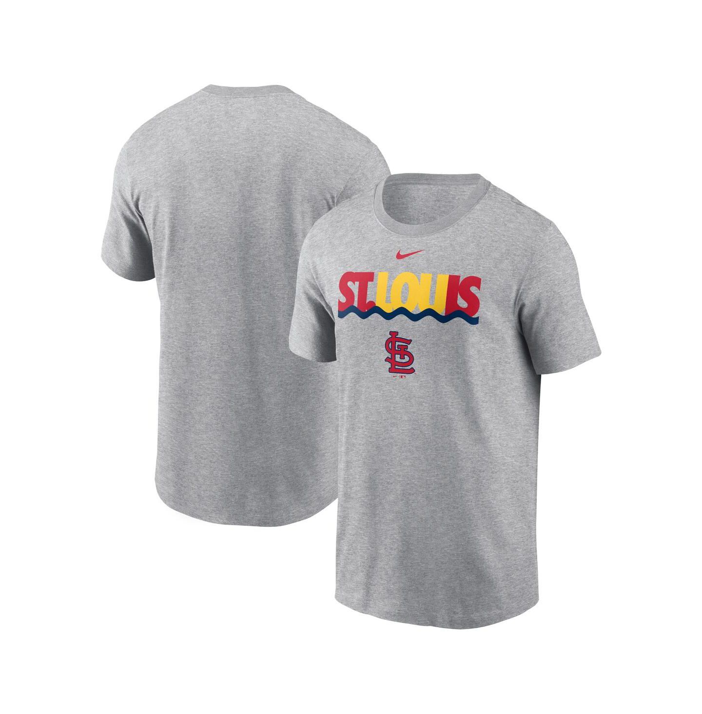 Мужская футболка Nike Heather Charcoal St. Louis Cardinals Local Home Town — фото 1