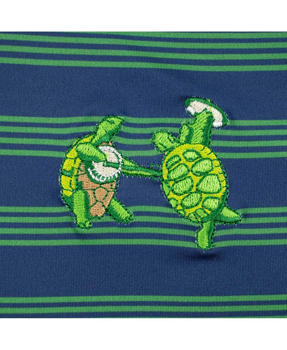 Section 119 Men'sThe Grateful Dead Turtles All-Over Stripes Polo - Green