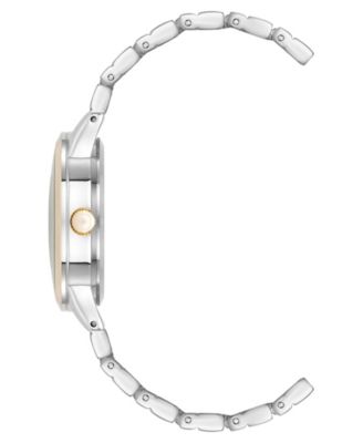 Women's Quartz Signature Round Roman Numeral Two-Tone Alloy Metal Watch, 29mm