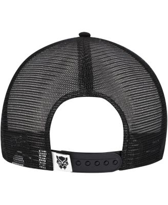 Men's Black Black Panther 9FIFTY Snapback Trucker Hat