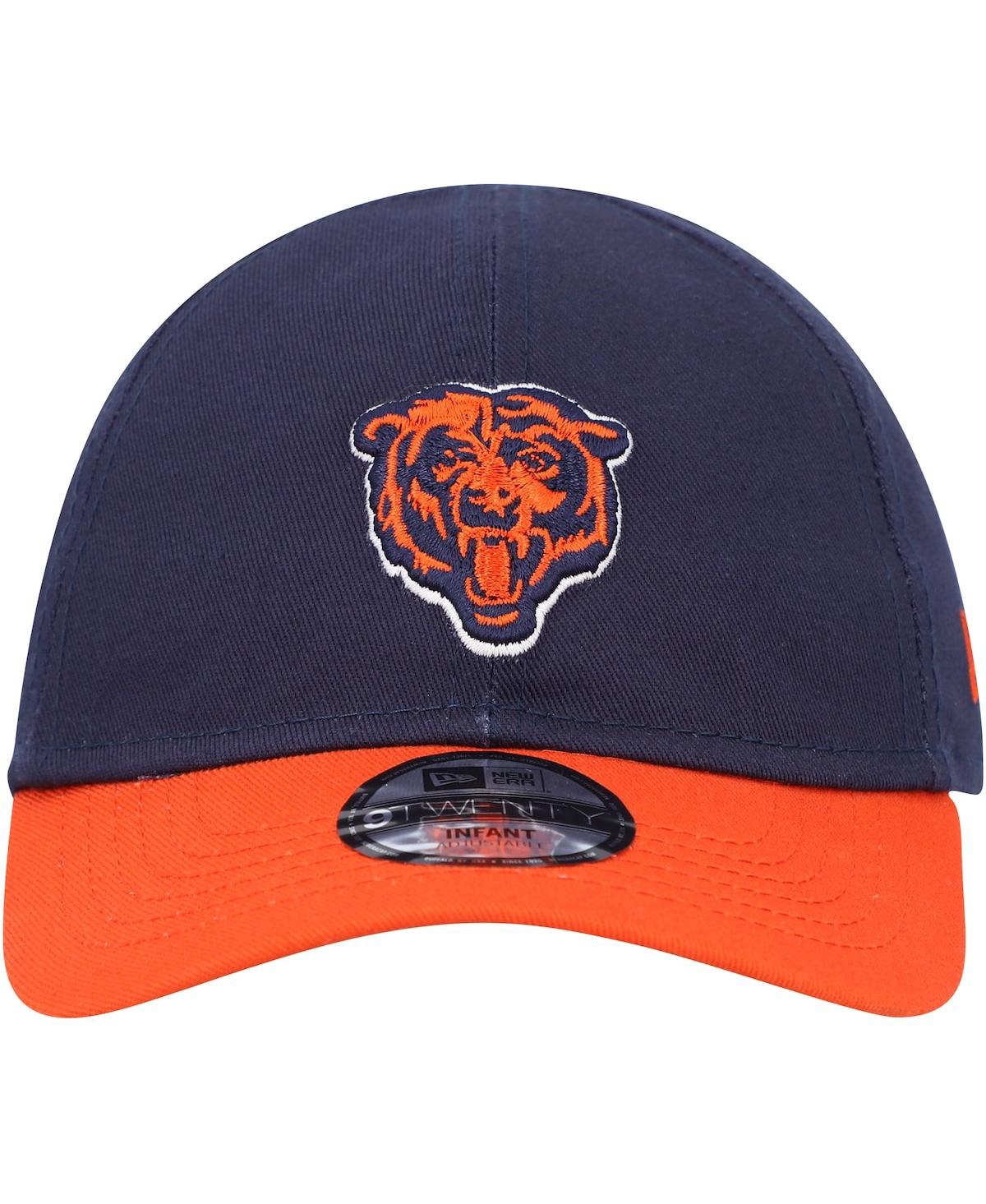 New Era Baby Navy/orange Chicago Bears My 1st 9twenty Adjustable Hat In Navy,orange
