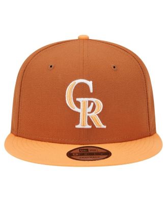 Men's Brown Colorado Rockies Spring Color Two-Tone 9FIFTY Snapback Hat