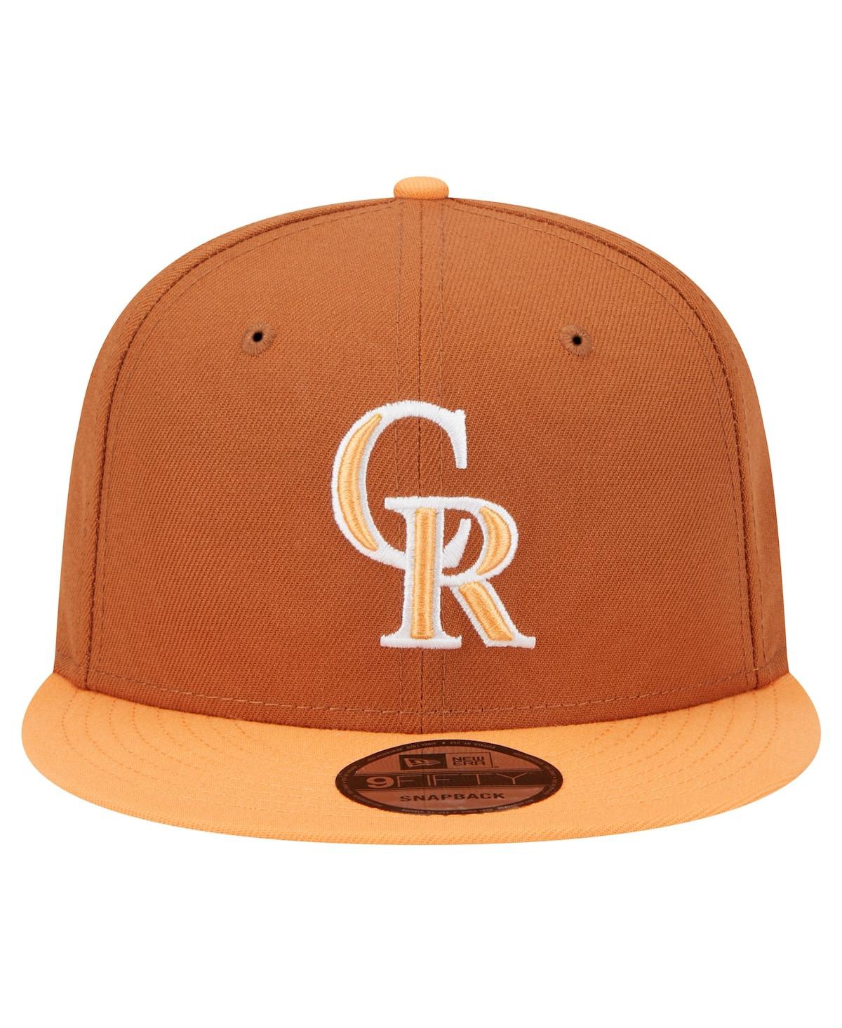 New Era Men's Brown Colorado Rockies Spring Color Two-tone 9fifty Snapback Hat In Brown